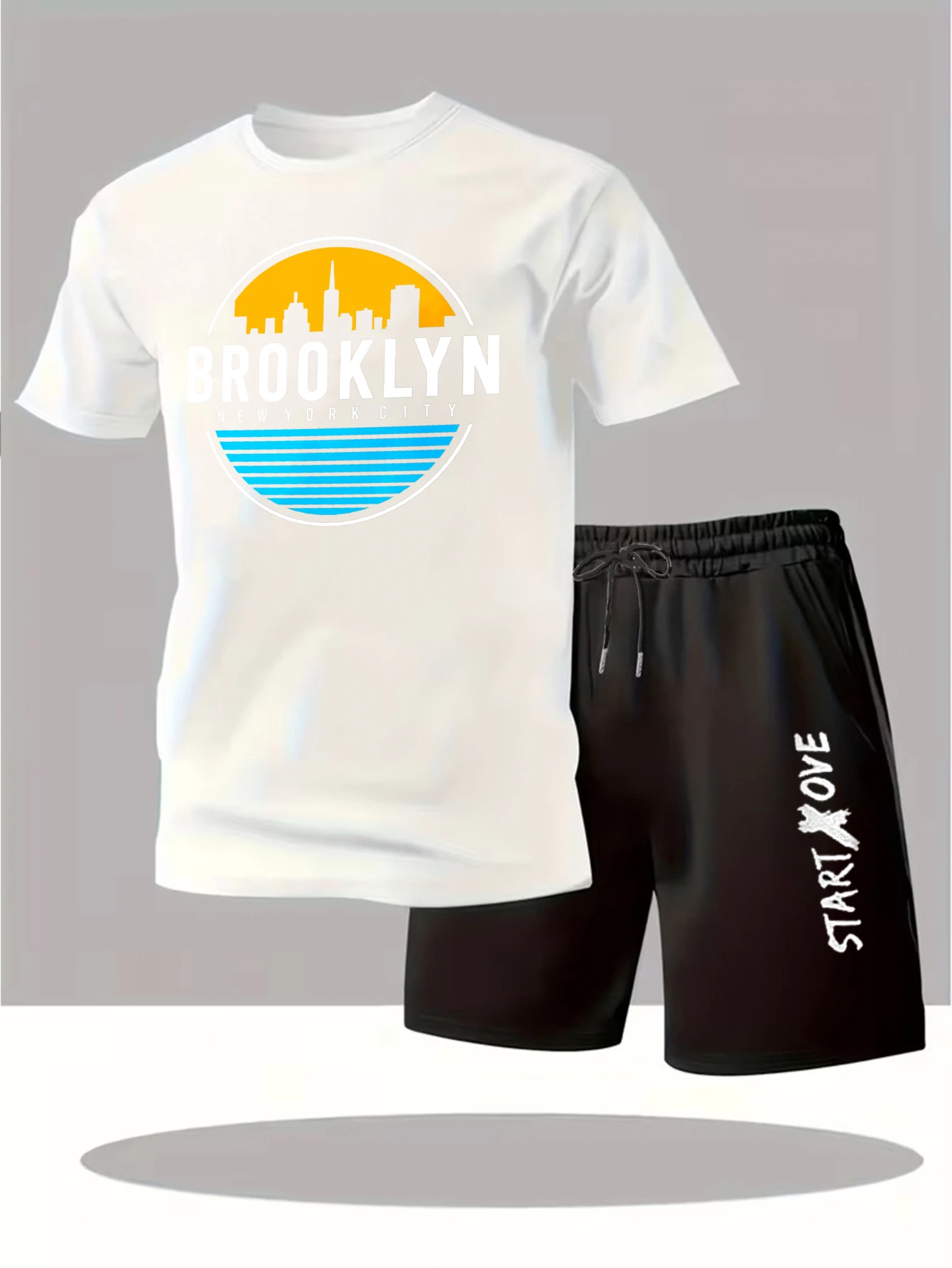 

Мужские комплекты 2025: Новинка! Модный спортивный костюм с принтом для мужчин, мужской костюм с коротким рукавом, графический костюм для мужчин, мужские спортивные костюмы.