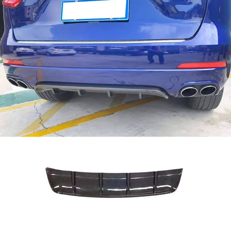 Car Front Bumper Lip Rear Spoiler Air Vent Trims For  Levante Sedan 2016-2019 Rear Diffuser Body Kits Accessories