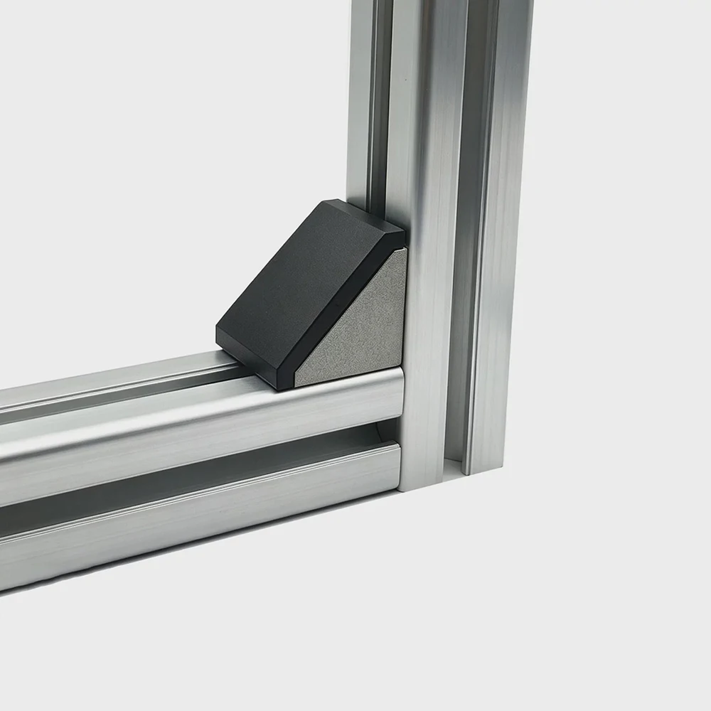 2020/3030/4040 Aluminum Profiles with Cover Corner Code L-Shaped 90 Degree Right Angle Connection Fixing Accessories view 3