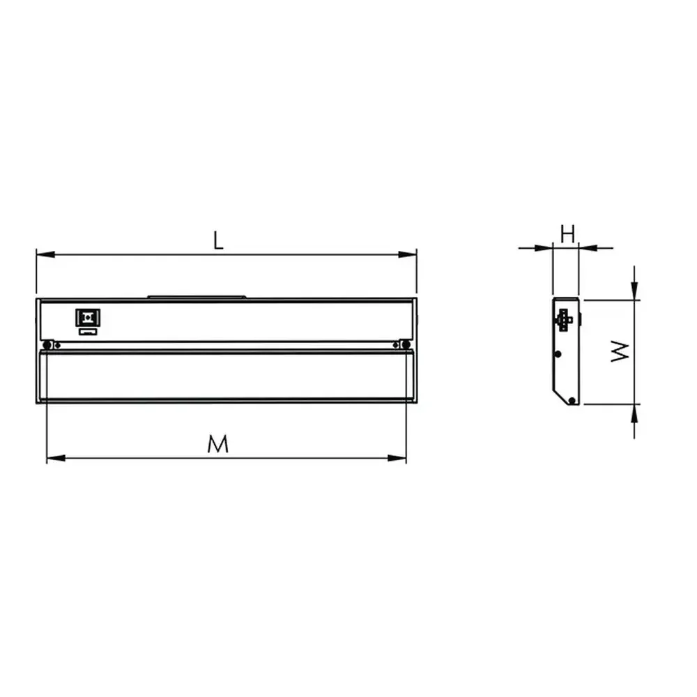 14" Hardwire LED Undercabinet Light Linkable Kitchen Lighting Low Profile Aluminum Fixture Maximum Wiring Flexibility