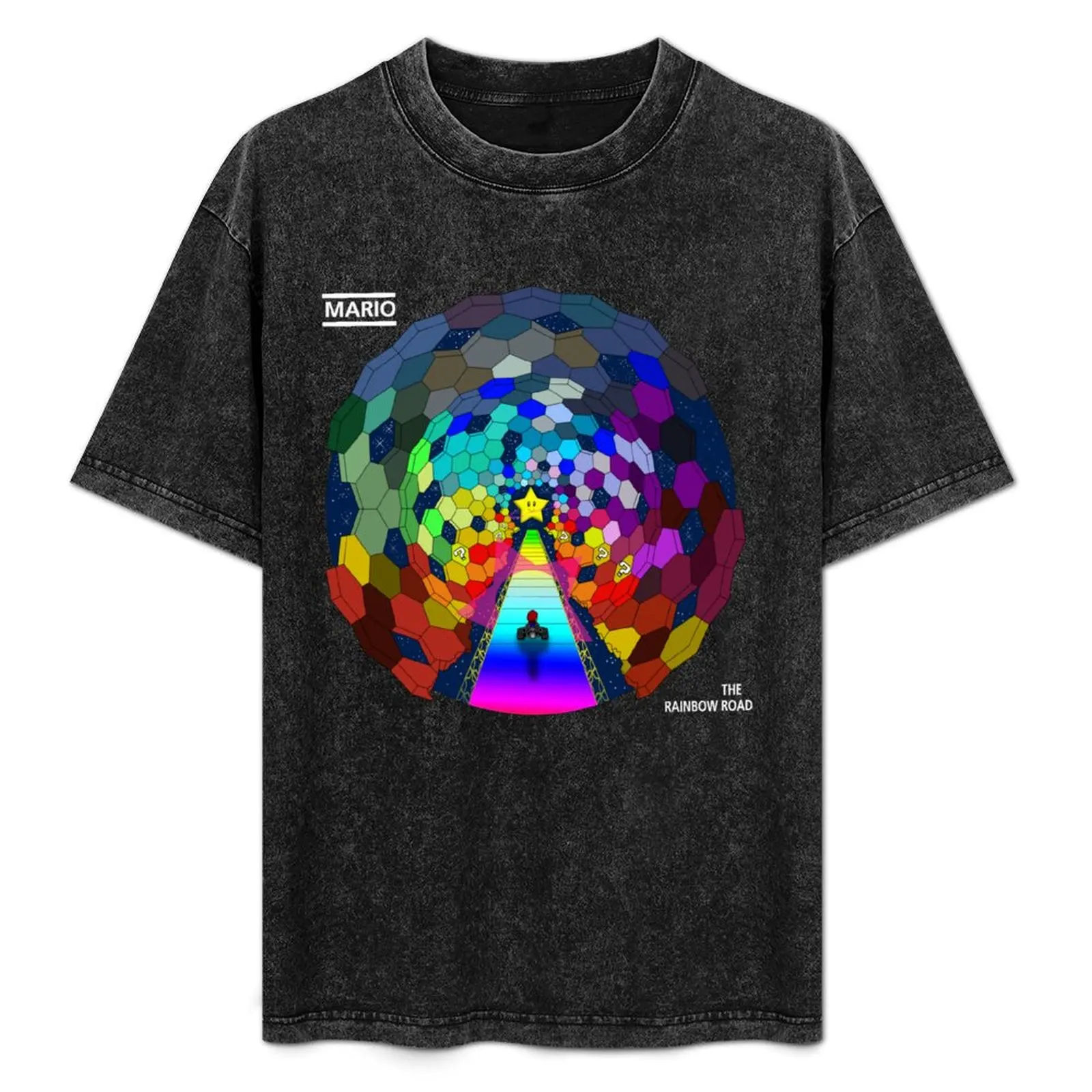 The Rainbow Kart T-Shirt croswit shirt man tees t shirt men 100℅ cotton