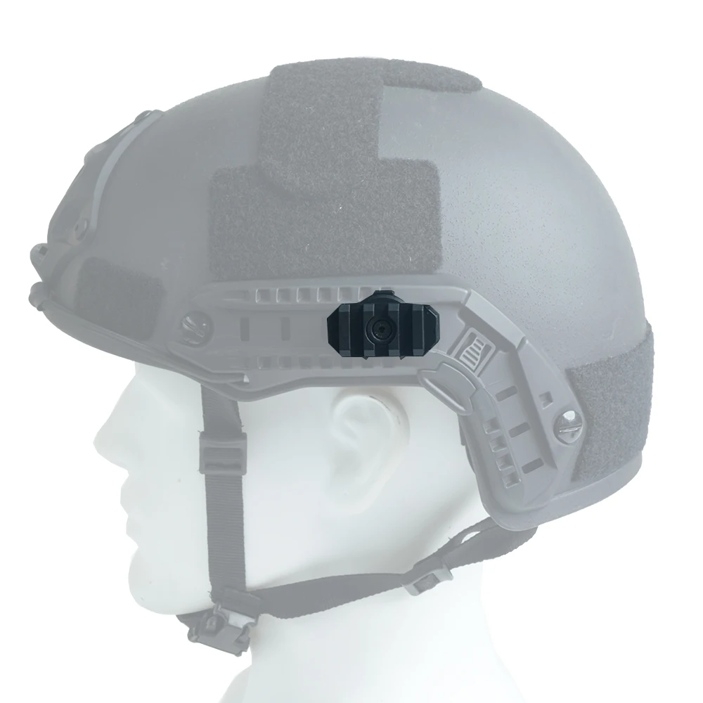 BOOIU 360 Degree Rotating Flashlight Mount Base Tactical Helmet Grenade Game Helmet Headlight Installation Accessory