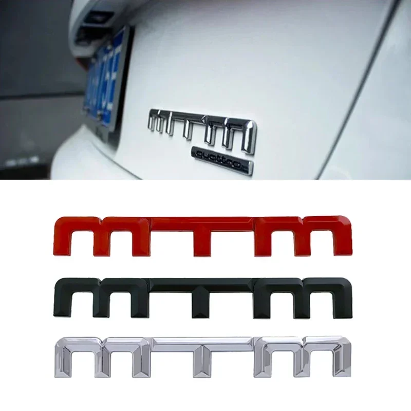 3D Metal MTM Logo Car Body Side Badge Rear Trunk Emblem Sticker for Volkswagen VW Golf Passat Jetta Touareg Tiguan Polo CC Bora