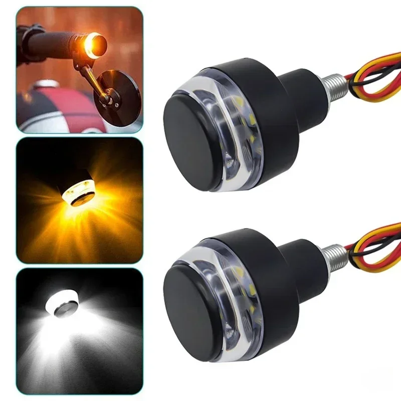 12V motorcycle LED Motorcycle turn end turn light white yellow flash handle flash side sign light lighting