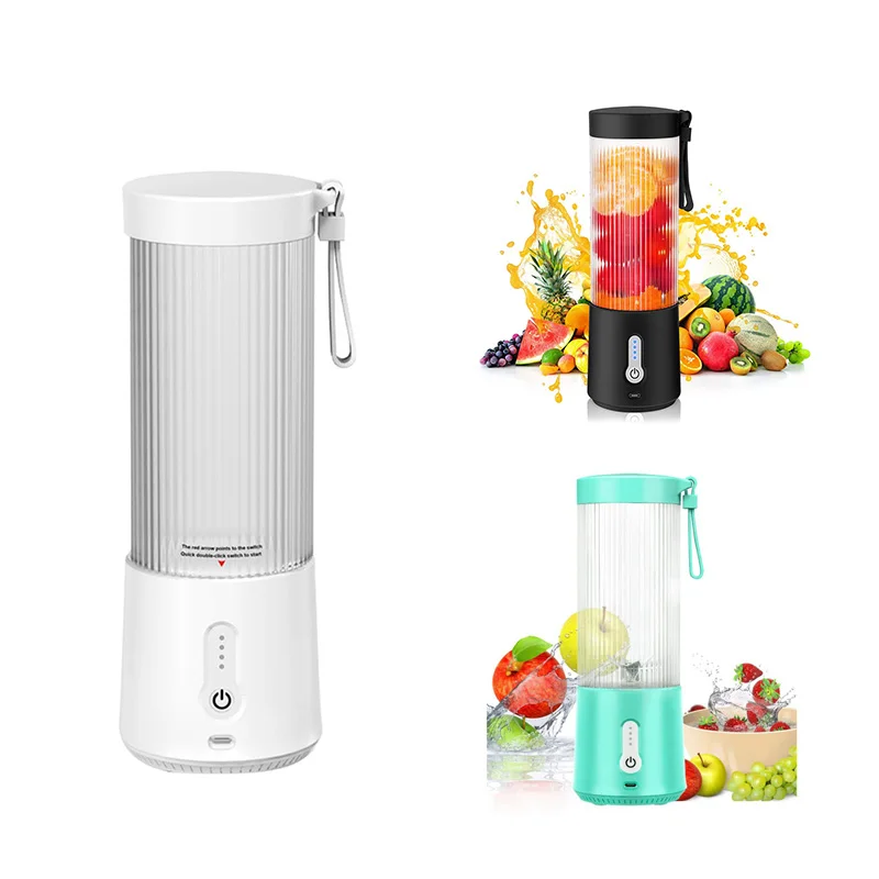 

Portable Blender Personal Size Blender - USB Rechargeable 4000Mah 15.2OZ Mini Blender With 6 Blades Juicer Cup