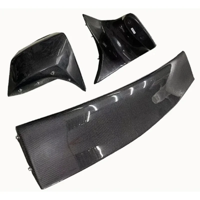 High Quality GT‑Style Double‑Deck Carbon Fiber Rear Spoiler Wing 4