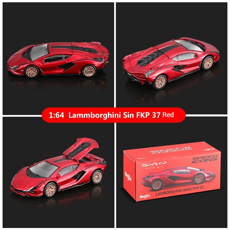 Maisto 1:64 Premium Die Cast Alloy Lamborghini Porscheของเล่นจําลองรถคอลเลกชันตกแต่งเด็กของขวัญวันเกิด