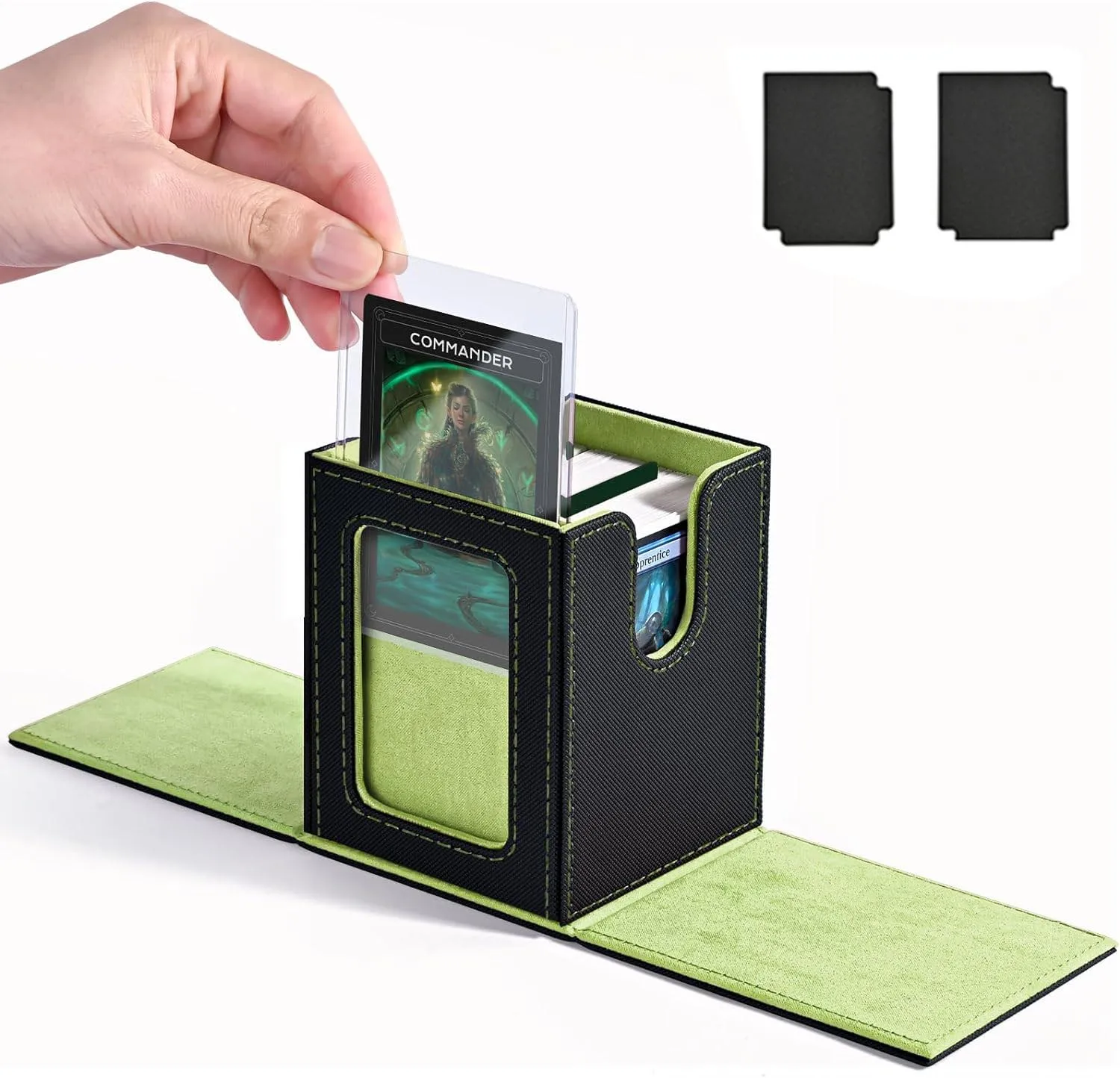 100+ New Card Storage Box TCG MT Board Game Commander Card Carrying Organizer Box Transaction 3 'X4' Double Open Top Box
