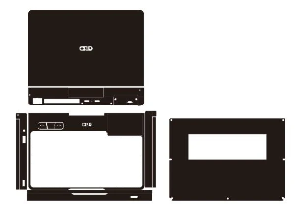 Pre-cut 1xTop+1xAround keyboard+1xBottom Skin Vinyl Stickers Cover Film For GPD Pocket 4 3 2