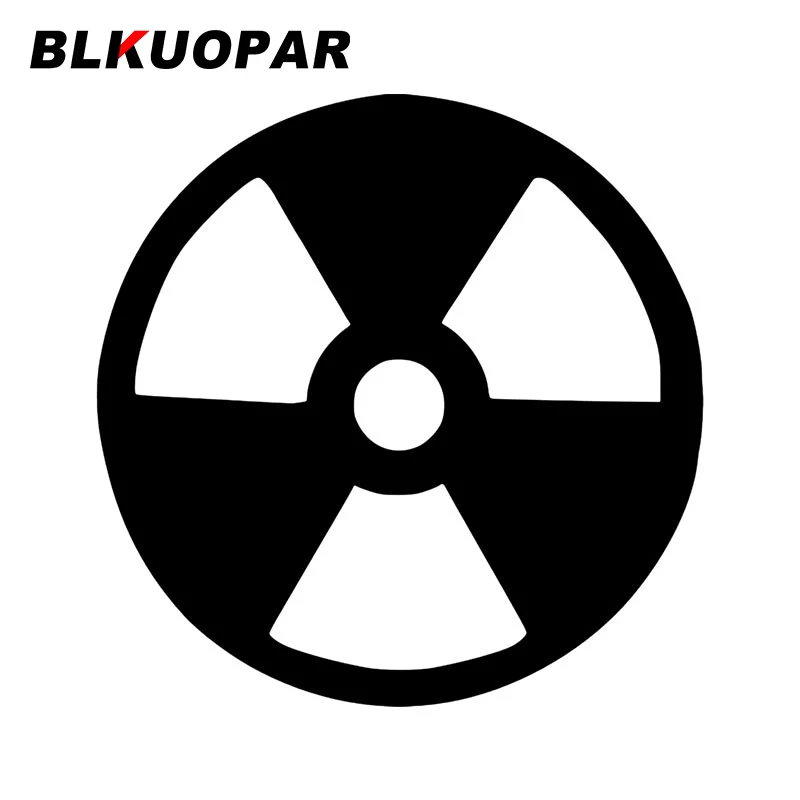 BLKUOPAR Radiation Icon Atomic Energy Car Stickers Vinyl Car Wrap Decal Air Conditioner Waterproof Windows Cartoon Funny Decals