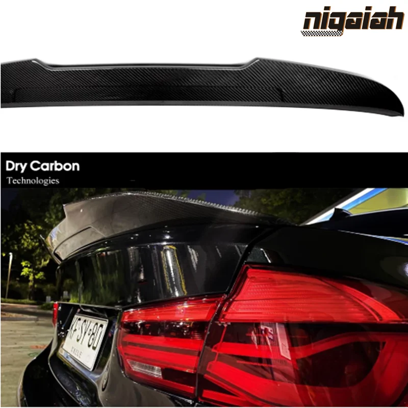 

DA Style Dry Carbon Fiber Spoiler For BMW 3 Series 4-Door F30 F35 Sedan DA Style Car Trunk Spoiler 2012 2013 2014 2015 2019