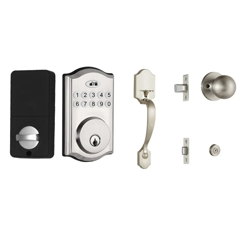 

High security digital door lock large front electronic door lock office smart door lock