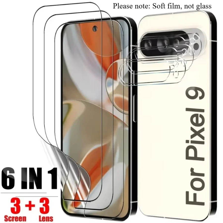 

For Google Pixel 9/9 Pro/9Pro XL Hydrogel Film Soft Screen Protectors HD Clear Anti-scratch Tempered Glass Camera Lens Films
