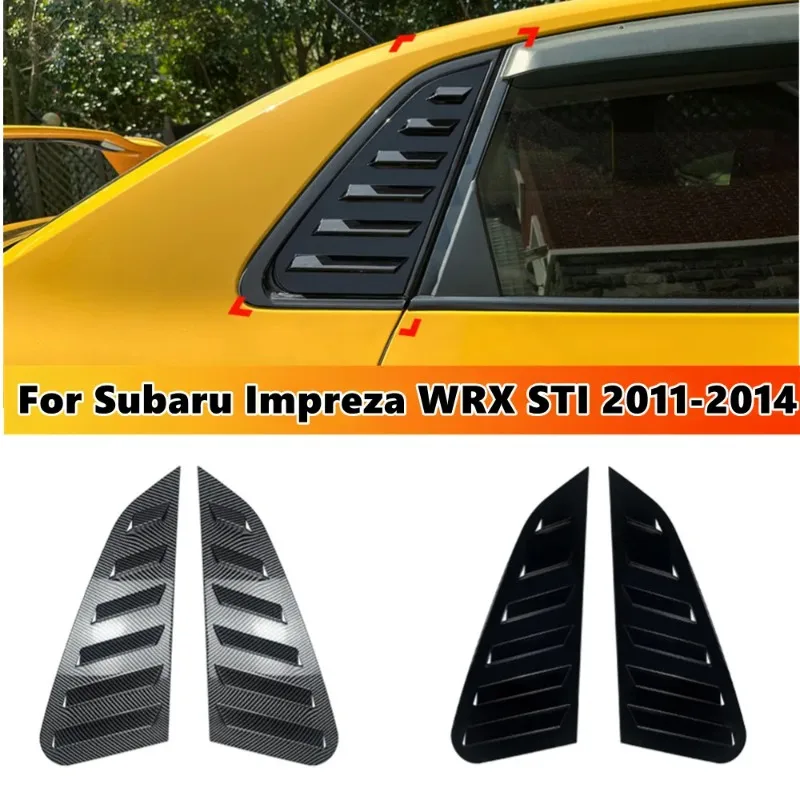 

For Subaru Impreza WRX STI 2011-2014 Car Rear Window Louver Shutter Cover Side Vent Trim Windshield Cover ABS Car Accessories