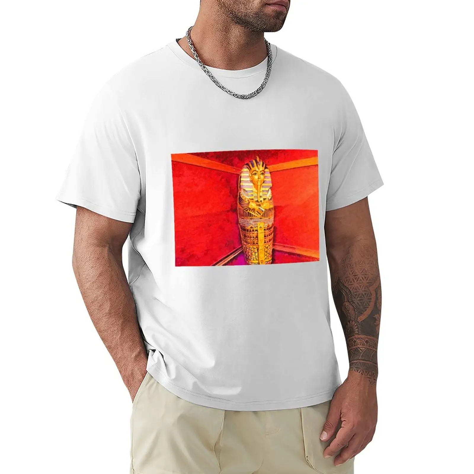 Egyptian Pharaohs Sarcophagus T-Shirt summer clothes vintage Men's t-shirt