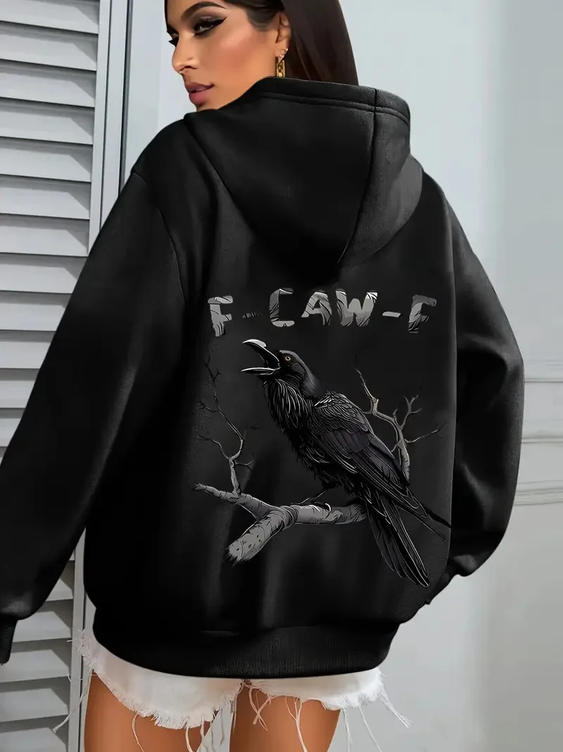 

Crew branch graphic printing autumn and winter cotton hoodie for men and women outdoor street sports training brand trendy