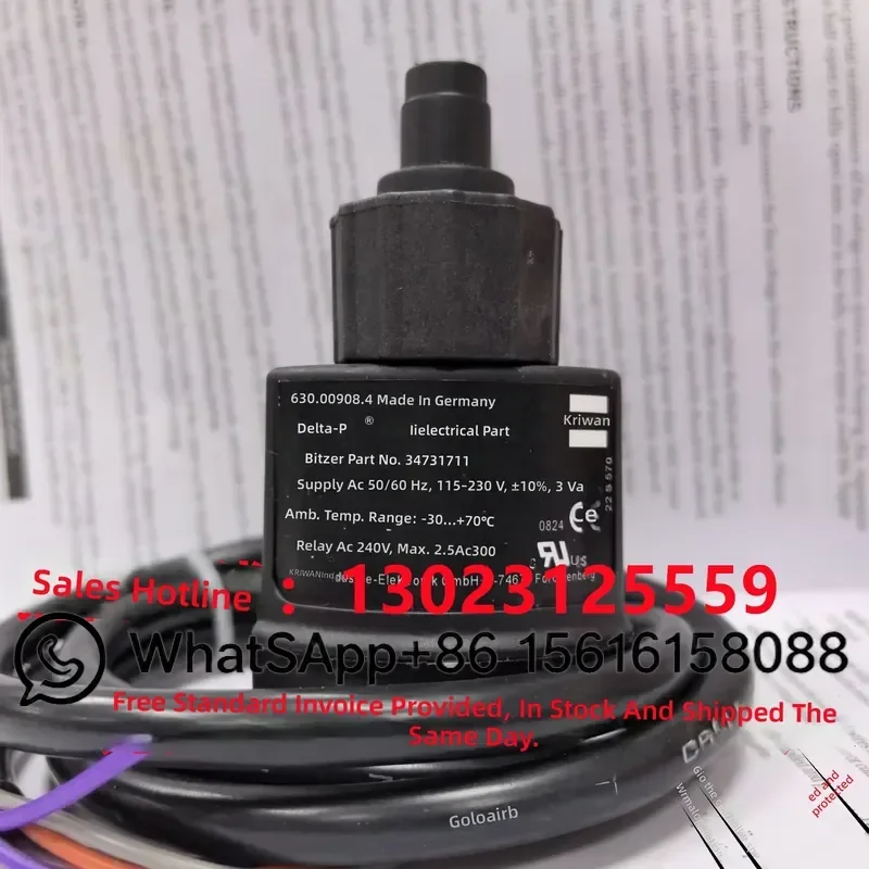 BITZER Delta-P II Electronic Differential Oil Pressure Switch 34731711 Compressor Controller 22D570 Original