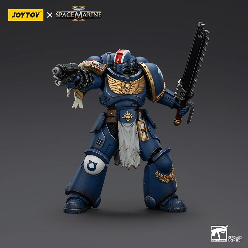JOYTOY Warhammer 40K Ultramarines Lieutenant Titus Sergeant Gadriel Brother Chairon Collectors Edition Toys Model Action Figure