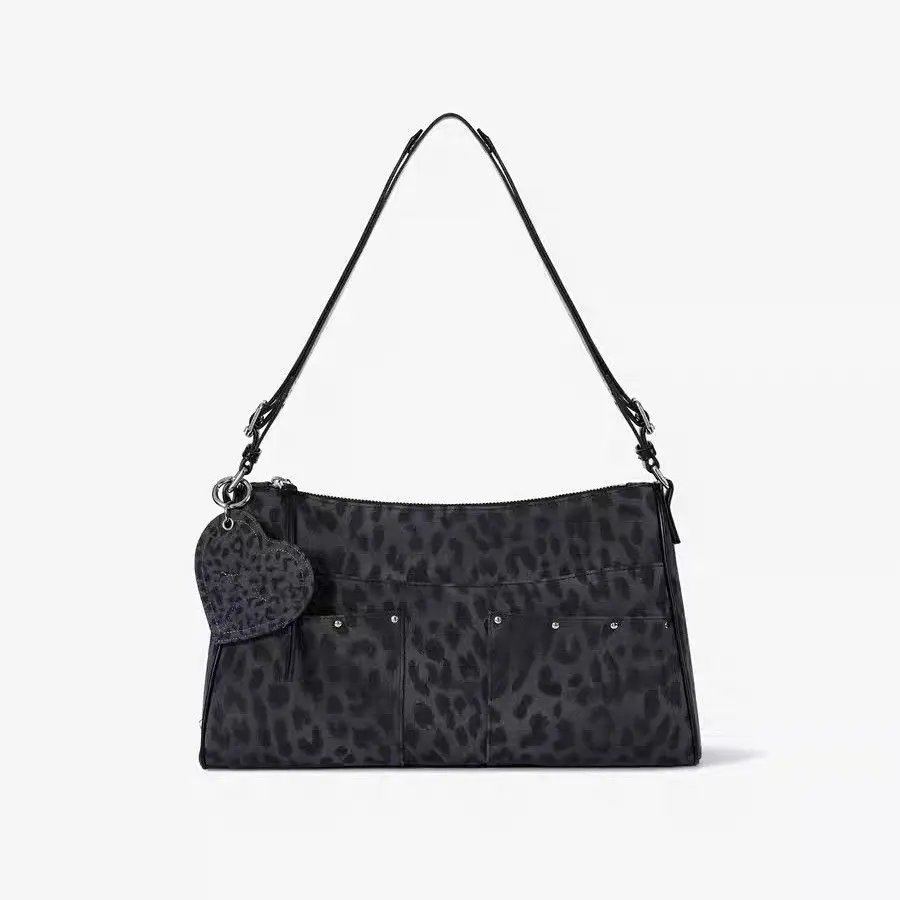 Fennec Korea High-Quality Designer Brand Leopard Print Shoulder Bag Crossbody
