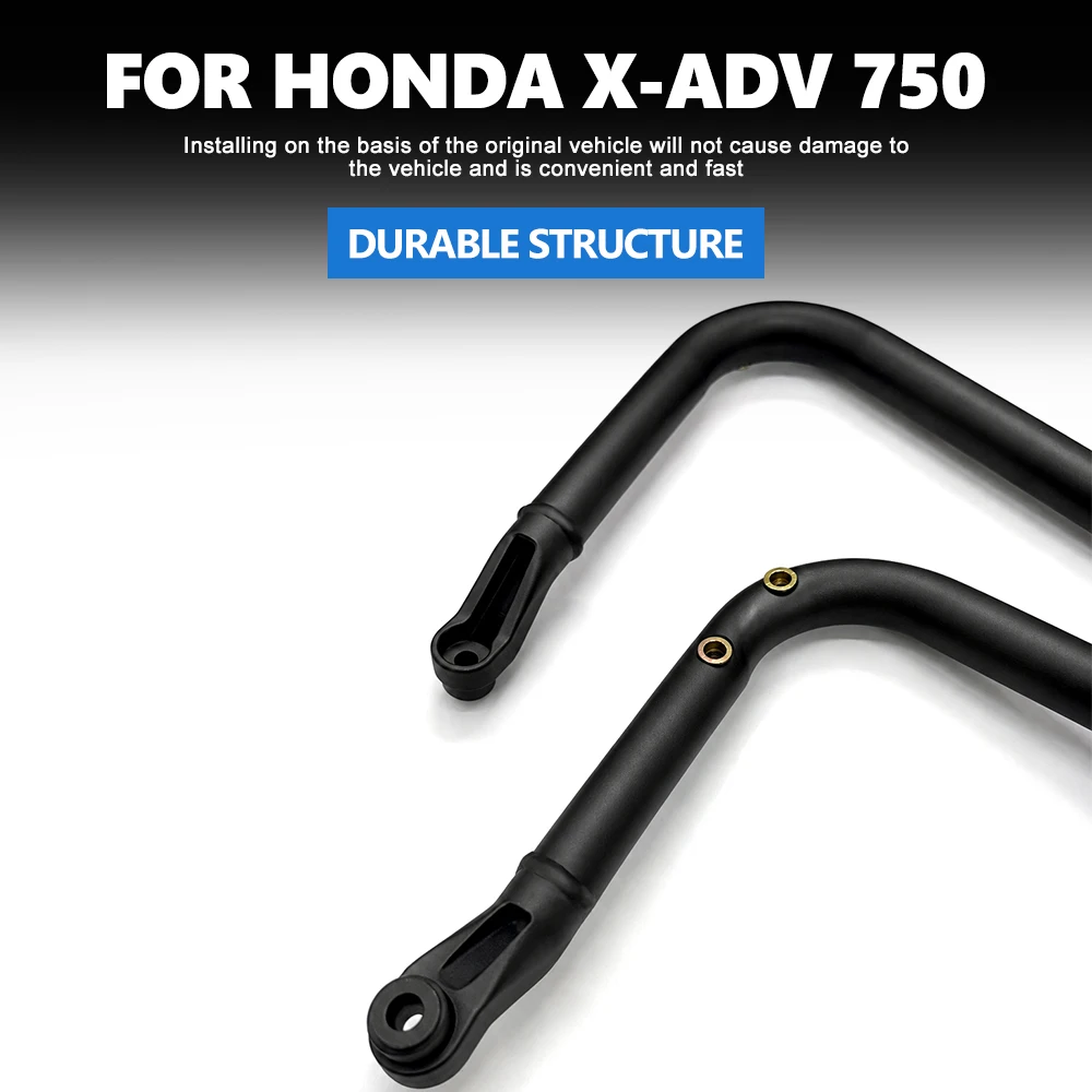 Motorcycle frame protection bumper, engine guard, crash bar for Honda X-ADV 750 2017-2026, available in black, silver, and white