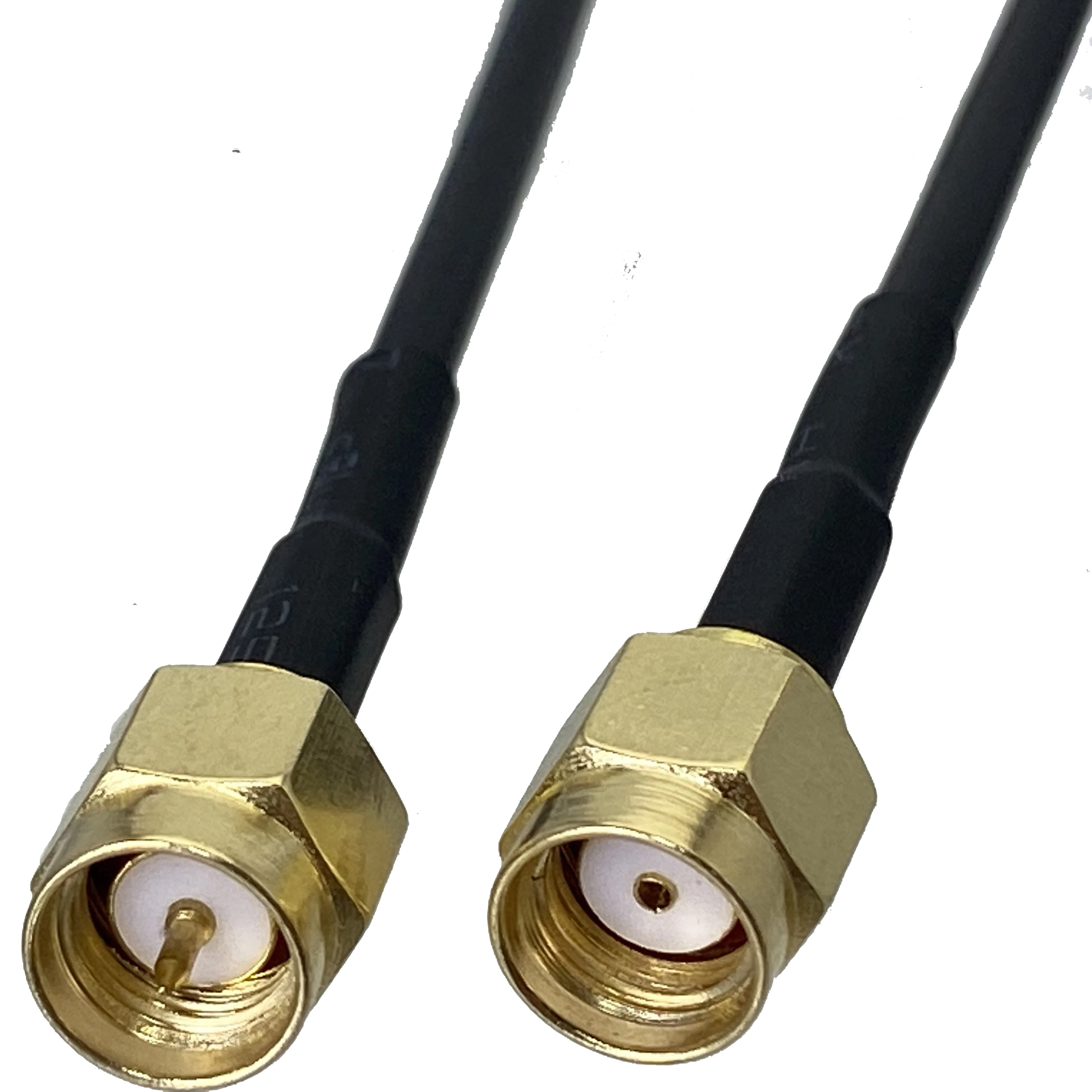 RG174 SMA to SMA RP SMA Male Plug & Female Jack Crimp Straight & Right Angle RF Coaxial Connector Pigtail Jumper Cable 4inch~3M