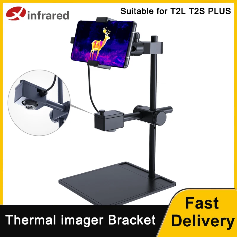 Infiray Thermal Imaging Câmera Bracket Instrumento de Diagnóstico Rápido Pcb Almofada de Reparação Especial Base de Liga de Alumínio T2s Plus T2l