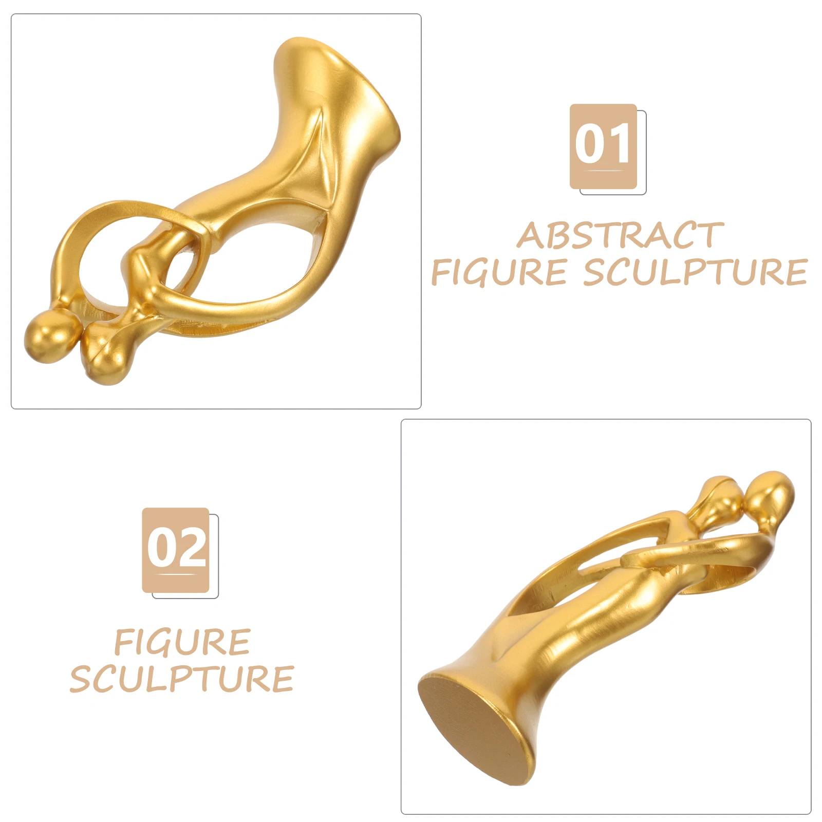 

Resin Couple Figurine Home Office Wedding Resin Lover Sculpture Decor Mini Model Display Piece