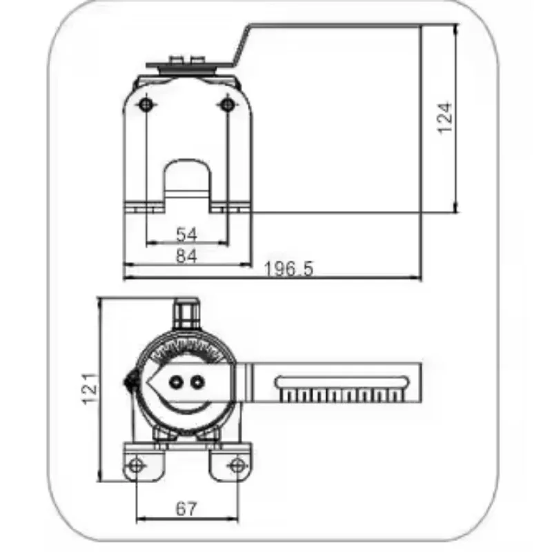 FD-7B Marine Supplies Rudder Angle Display with Voltage Signal Transmission