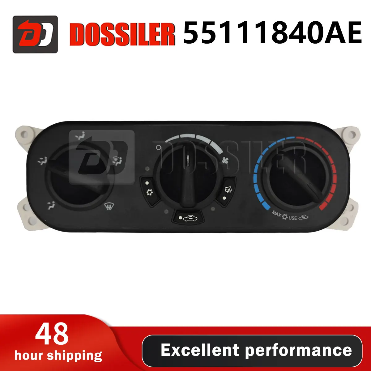 

55111840AE HVAC A/C Heater Climate Control Module Panel Switch w/Rear Defrost Replacement for Jeep Wrangler 2007 2008 2009 2010