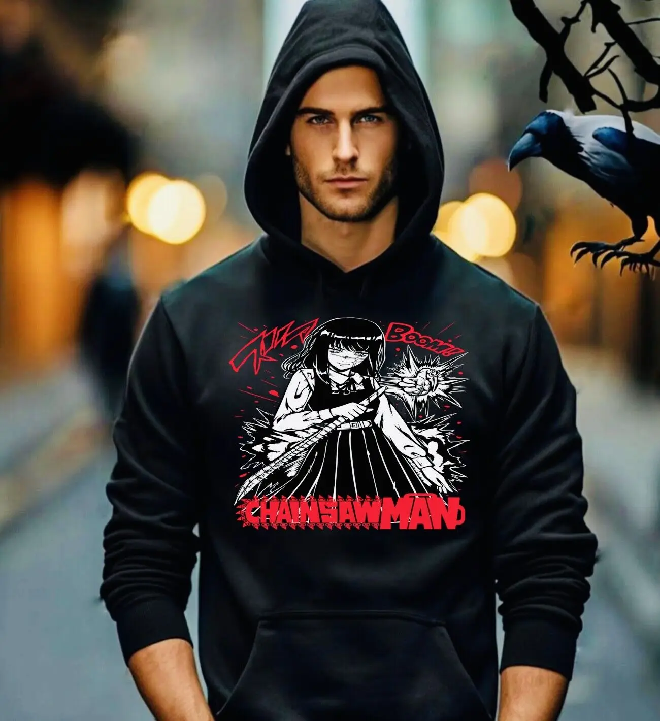 Chainsaw Man hoodie Chainsaw Man Anime CSM Denji Power Black hoodie All Size