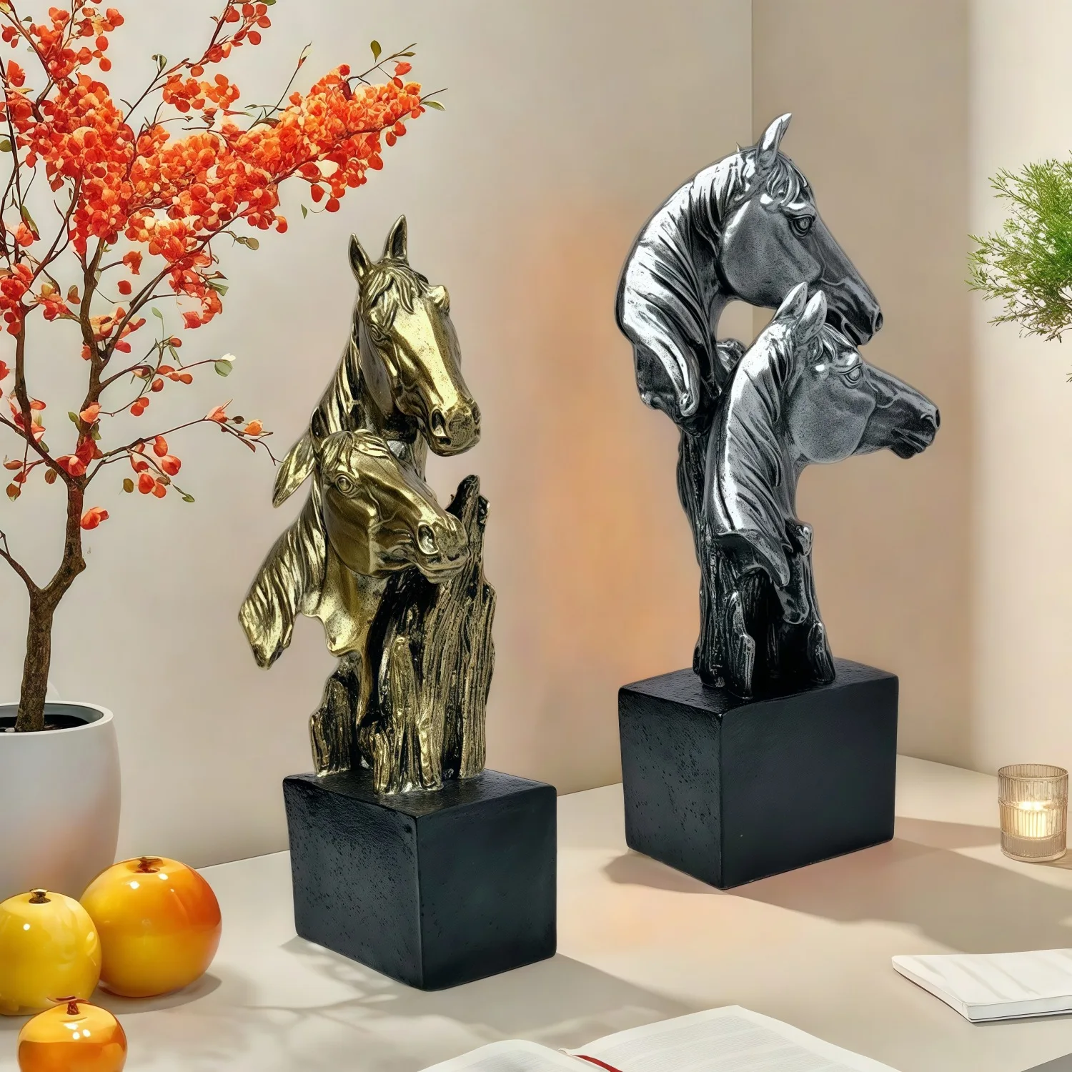 Estátua de cabeça de cavalo du - Resin Craft Ideas avaliação e preço