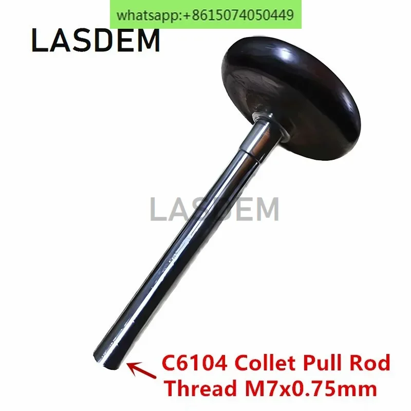 C6104 Токарный станок для часов и часов 6104, зажимной патрон, зажимная цанга, тяговый стержень, метрическая резьба M7x0,75 мм