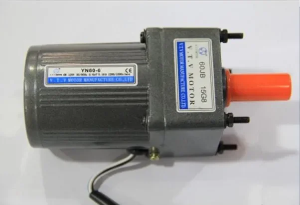 YN60-6 AC small gear motor 220V induction motor watt 50Hz 6W 4 Poles Reversible Motor