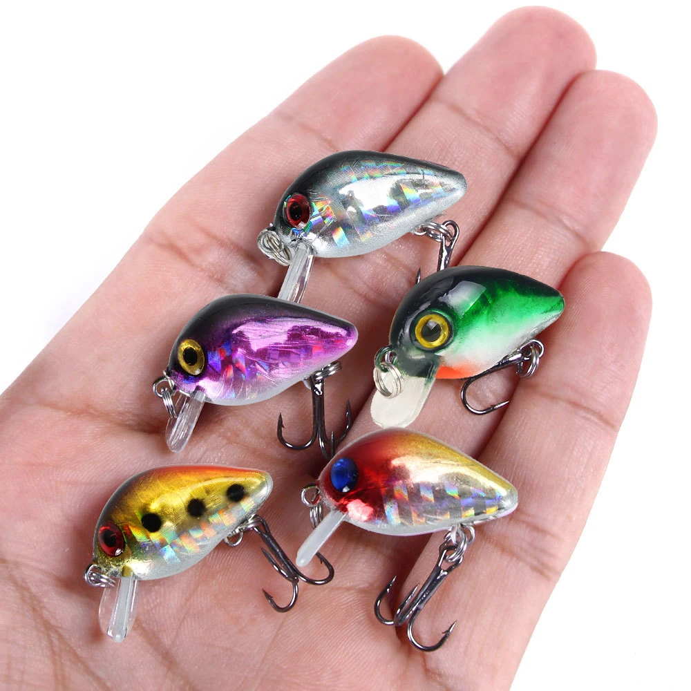 30mm 2g Crazy wobbler Mini Crankbait Artificial Japan Hard Bait Pesca Floating Fishing Lures bass Pesca