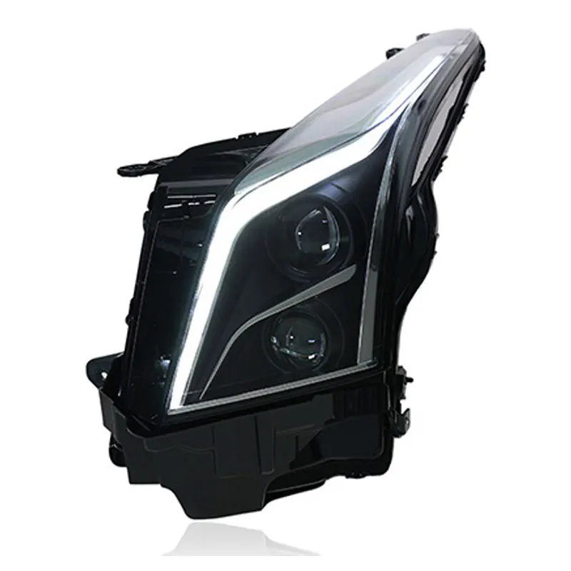 سيارة LED المصابيح الأمامية مع الضوء الخلفي لكاديلاك ATS 2014-2017 اكسسوارات تعديل Led DRL بدوره أضواء الإشارة كشافات الجمعية