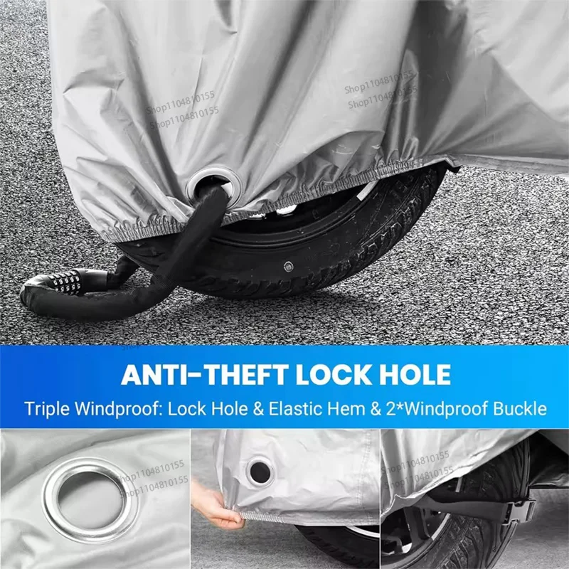 Per Benda Rock300 Copertura per moto Copertura antipioggia per moto Cappotto di copertura UV antipolvere impermeabile Copertura per scooter per moto per interni ed esterni