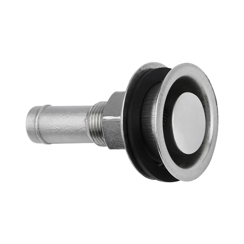 1pcs 316 Stainless Steel Boat Fuel Tank Vent Marine Hardware Flush Mount Thru-Hull Fuel Gas Straight Tank Vent