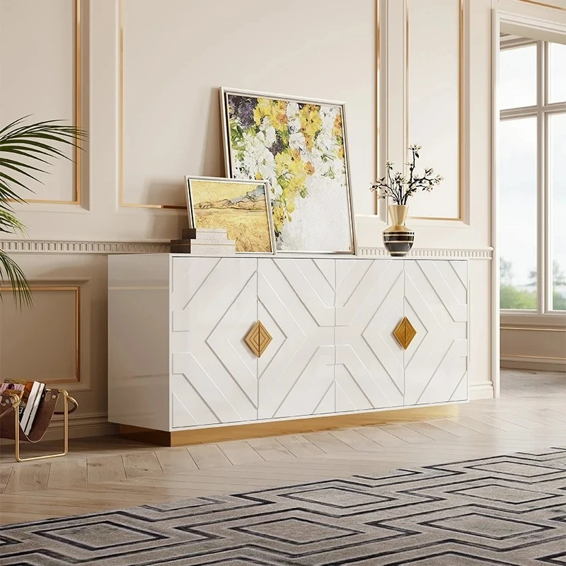 

Entrance Affordable Luxury Style Hallway Modern Minimalist Storage Cabinet Living Room Large Capacity Curio Cabinet