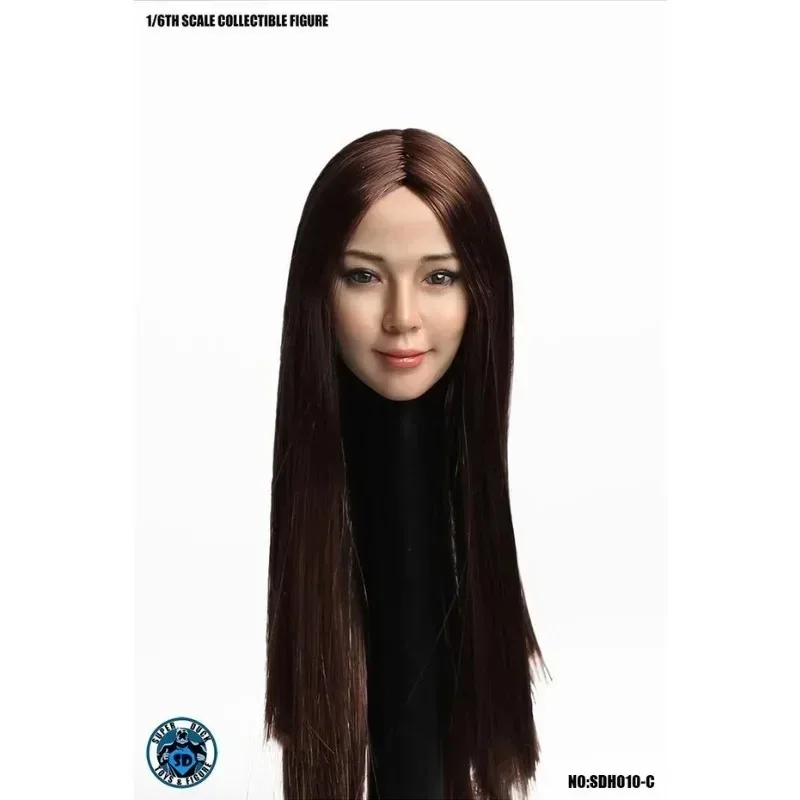 SUPER canard SDH010 1/6 tête de fille asiatique sculptée en PVC modèle pour 12 ''Tbleague Phicen JIAOUL femme soldat Action BodyDoll