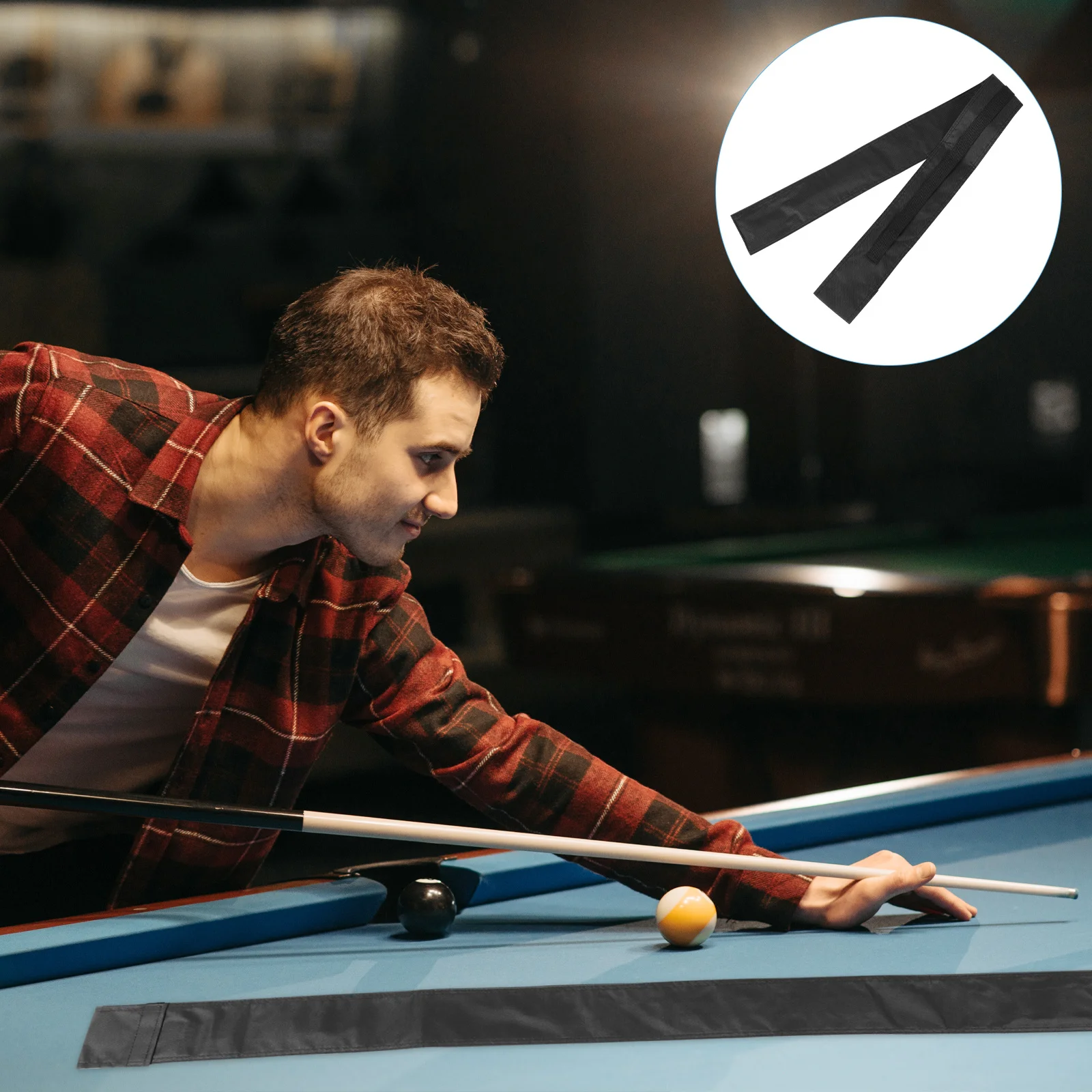 

Nylon Pool Stick Pouch Billiard Cue Bag Wear-Resist Durable Organizer Pool Cue Case Portable Protective Cover Billiard Rod Pouch