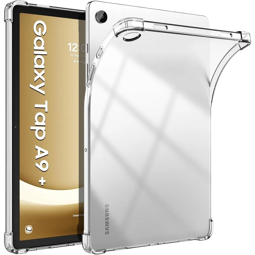 Case for Samsung Galaxy Tab A9+/A9 Plus 5G 11 Inch 2023 SlimTPU Transparent Back Protective Cover Tablet SM-X210/X216/X218