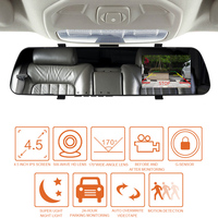 Auto Accessories Full HD Cycle Recording 1080P&480P 4.3 Inch Mirror Dashcam Car DVR Dash Camera Rear View Dual Lens