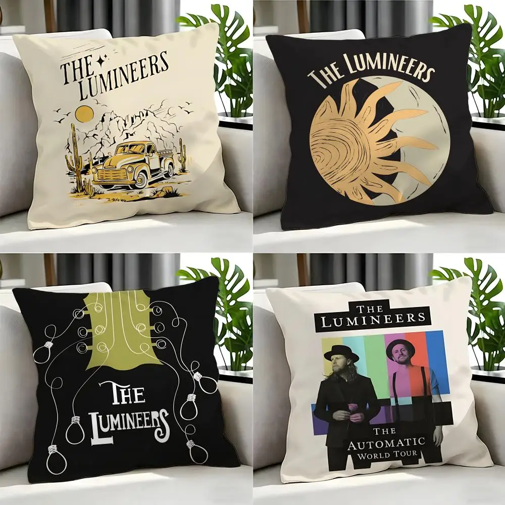 indie The Lumineers Cushion Cover Cushion Cover Set 4Pcs 50x50 45x45 40x40 Pillowcase Decorative Sofa Home Decor