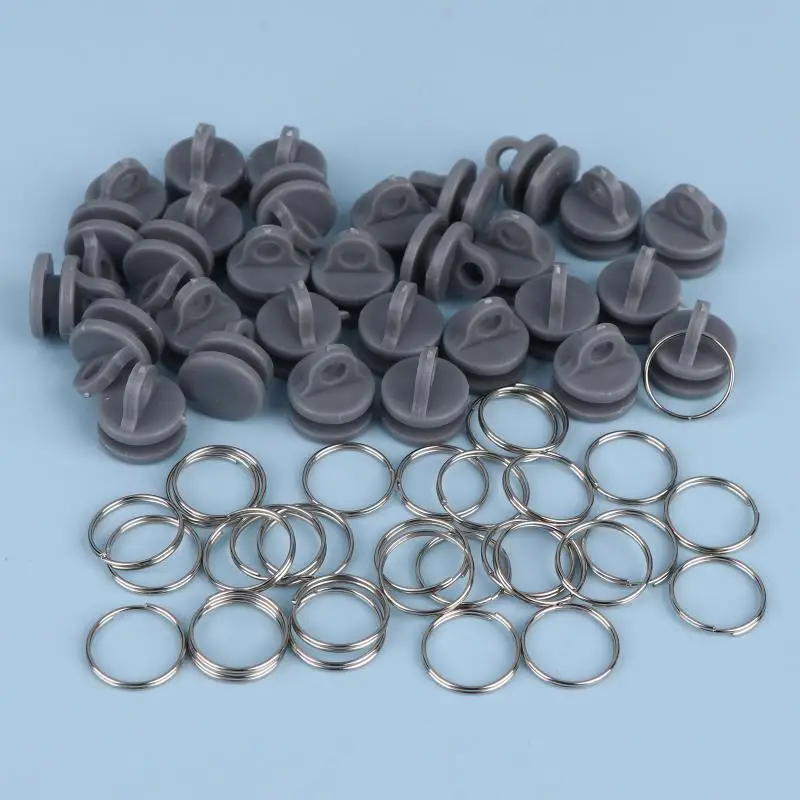 30Pcs Plastic Truck Curtain Rollers J6 Curtain Beads With Pulley For Trucks Curtains Truck Pulley Buckle Rings Rivet