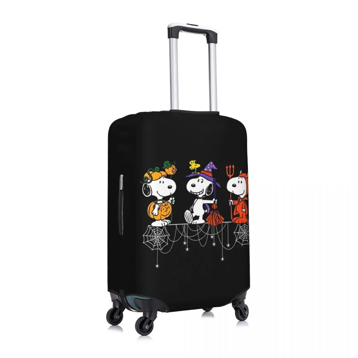 Halloween Snoopy Suitcase Cover Practical Travel Protection Luggage Accesories Vacation