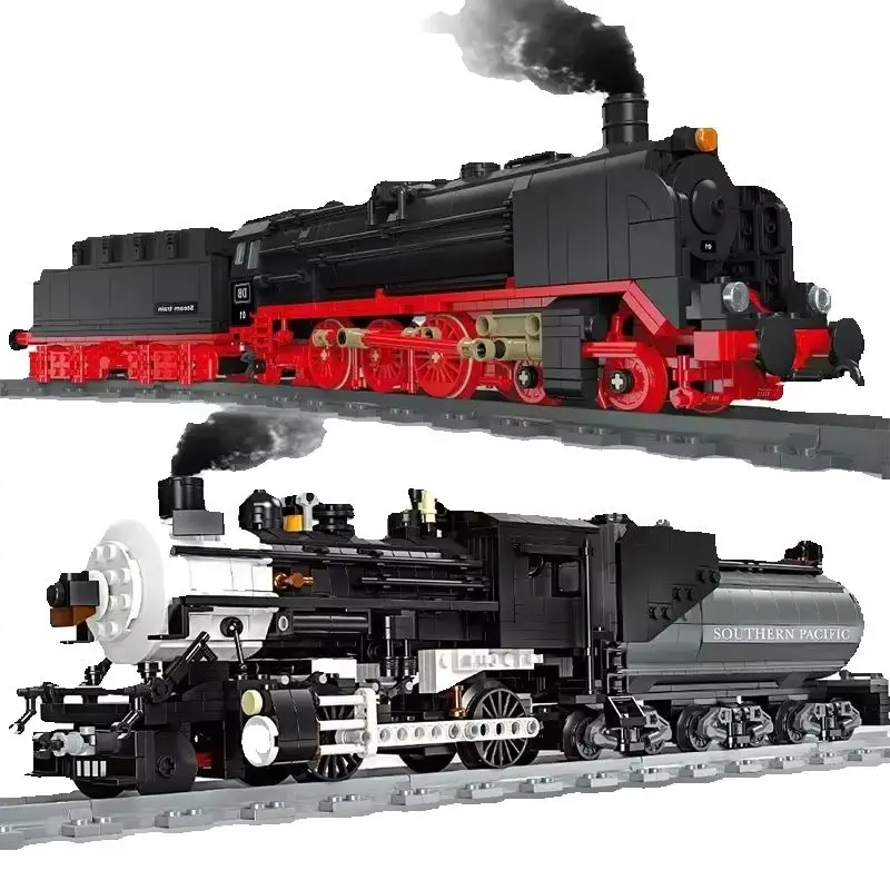 

1136pcs Technical Steam Locomotive Union Pacific Big Boy Model Building Blocks City Railway Train Bricks Toys Gifts for Children