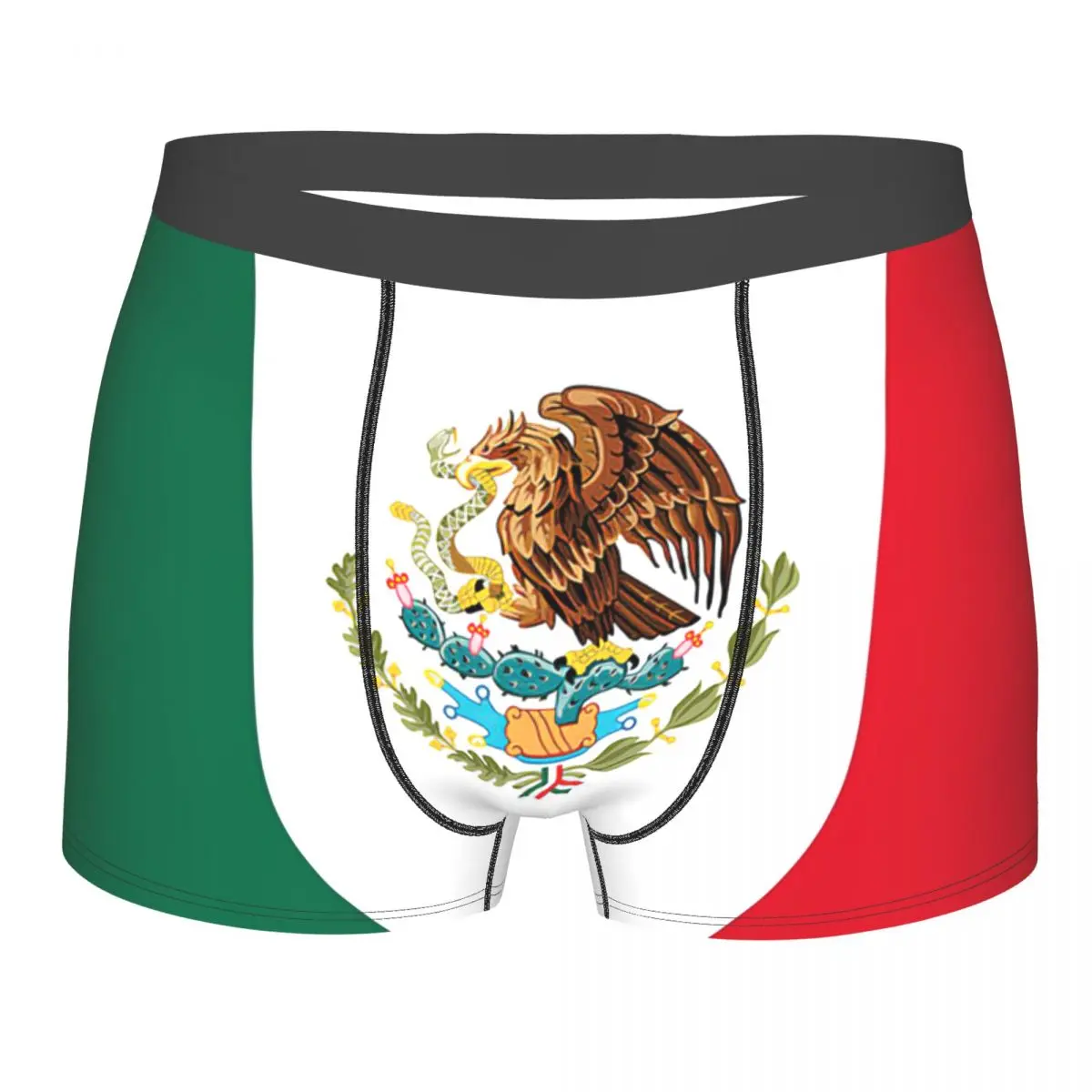 

National Flag Of Mexico Authentic Scale And Color Version Underpants Breathbale Panties Male Underwear Print Shorts Boxer Briefs