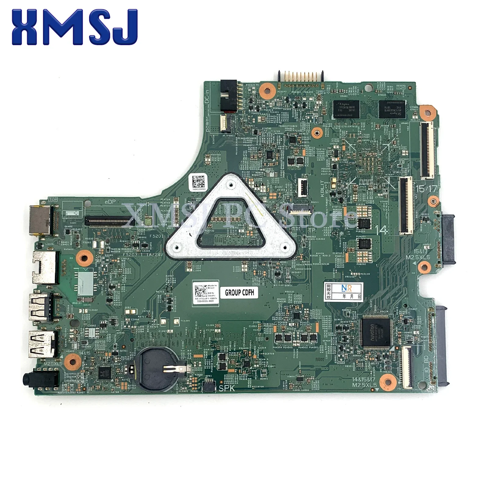 For DELL Inspiron 15R 3542 3543 3442 3443 5748 5749 Laptop Motherboard 13269-1 FX3MC UMA with i3 i5 i7 CPU GT820M/840M GPU