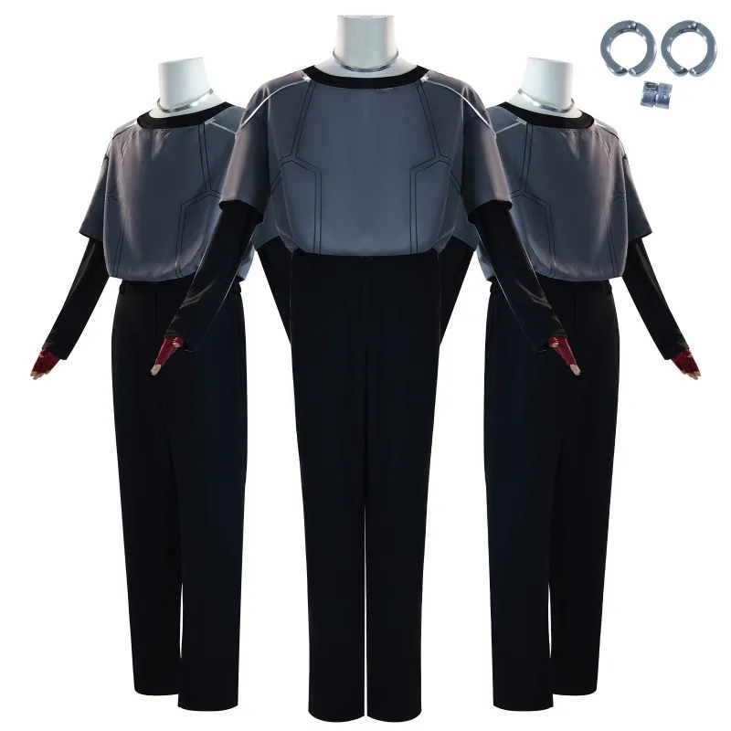 

Anime Till Cosplay Costume Till Grey T-shirt Black Pants Women Men Party Set for Halloween Carnival Roleplay Performance Suit