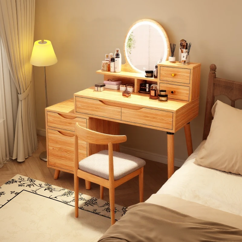 

Log wind dresser bedroom modern simple 2025 new small apartment storage